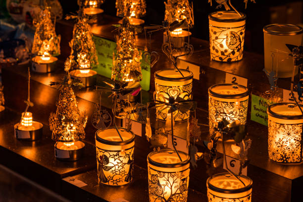 istock Christmas candles on the church 1493330869