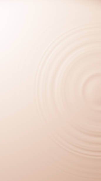 istock 3D Illustration.Beige liquid ripples. Background material. (overhead) (vertical) 1493333919