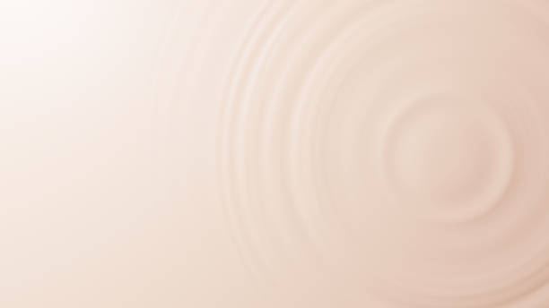 istock 3D Illustration.Beige liquid ripples. Background material. (overhead) (landscape) 1493333920