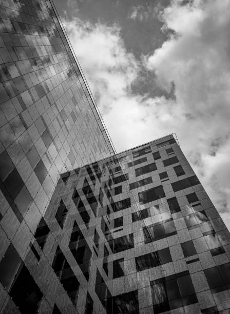 istock Low angle view of modern buildings against sky 1493338089