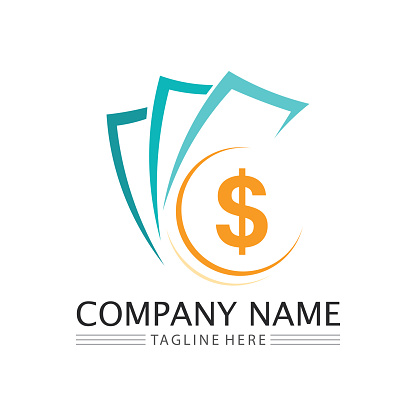 money icon and logo design vector illustration