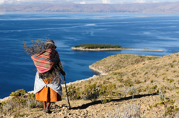 볼리비아, 원어 여자대표 - bolivian culture 뉴스 사진 이미지