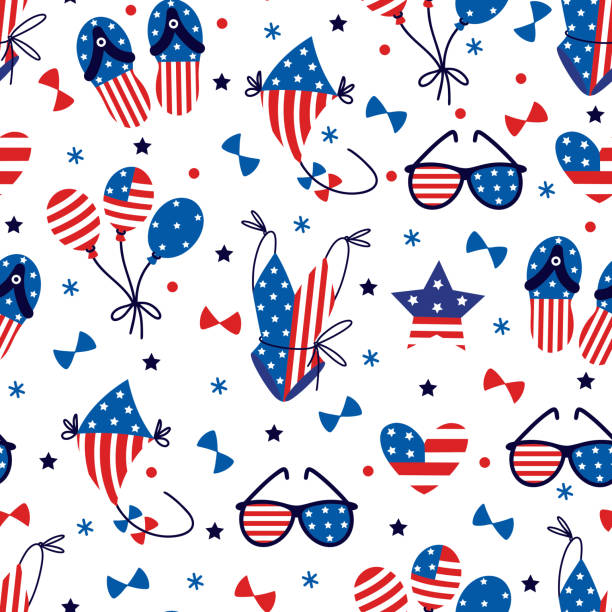 180+ Patriotic Beach Background Illustrations, Royalty-Free Vector ...