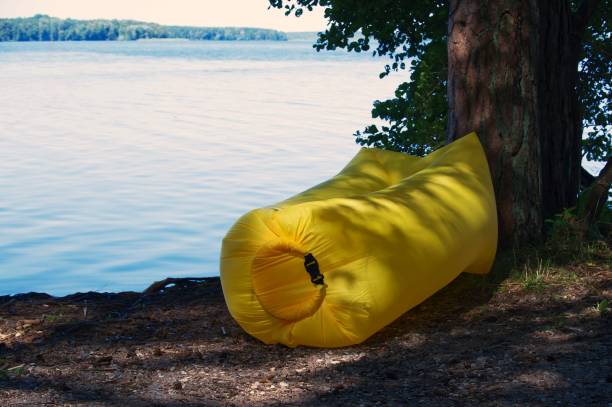 istock Inflatable air lounger for relaxation 1493371653