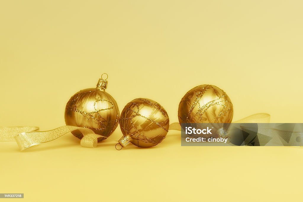 Golden decoración de Navidad - Foto de stock de Adorno de navidad libre de derechos