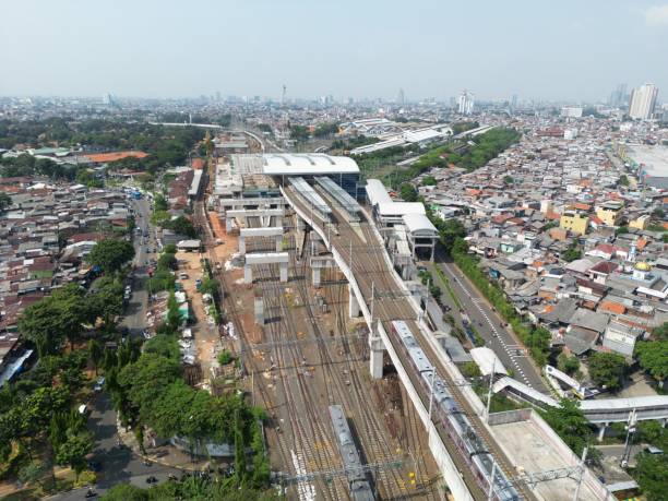 istock a broad view of transportation and urban spatial planning and community activities in crowded Jakarta, Indonesia 1493375231