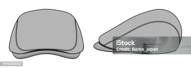 Flat Cap Vector Template Illustration Stock Illustration - Download ...