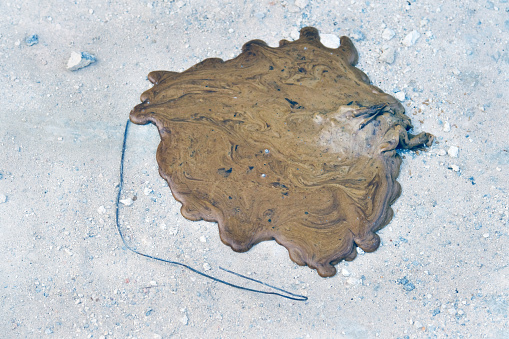 abstract form and texture on grunge floor