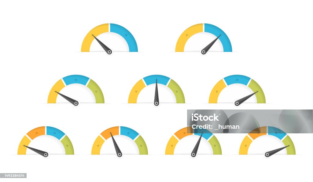Indicator Example Drawing Indicators Stock Illustration - Download Image Now - Gauge, Three ...