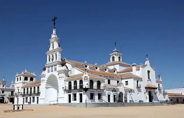 The Hermitage of El Rocío ( Ermita del Rocío)  Province of Huelva, Andalusia, Spain