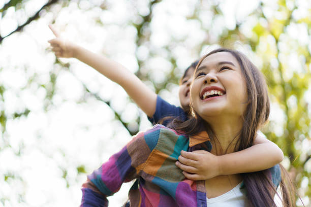 istock Woman and son traveling together. 1493387680