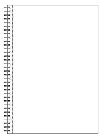 Teared Notebook Layout Blank Notebook With A Tearout Sheet Isolatet On White Vector Stock ...