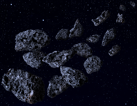 Lots of asteroids in deep universe with copy space.