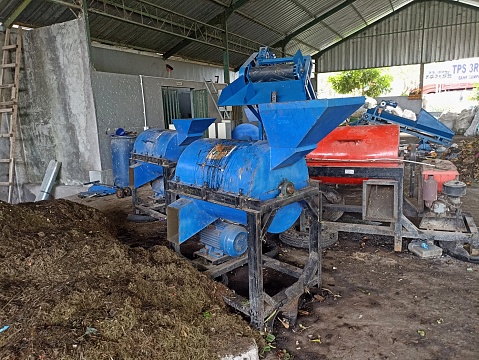 organic waste chopper machine for composting