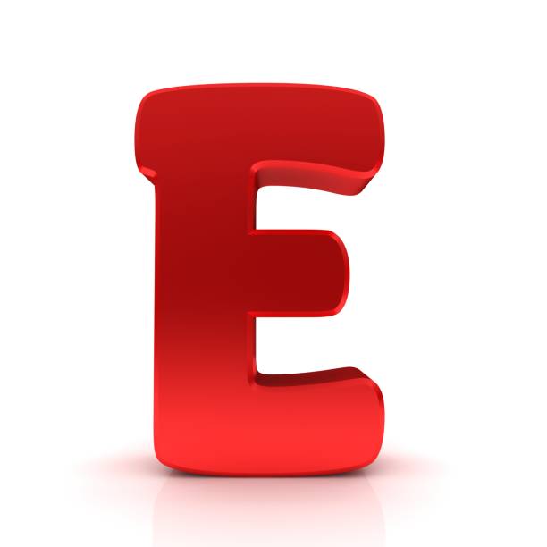 E letter red capital letter sign isolated on white 3d rendering graphic illustration E letter red capital letter sign isolated on white 3d rendering graphic illustration 3d red letter e stock pictures, royalty-free photos & images