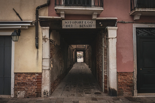 Small alley in venice view