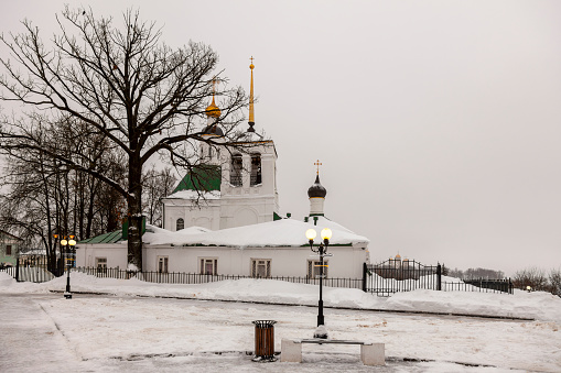 Ancient Savior Transfiguration Church in Vladimir, Russia.