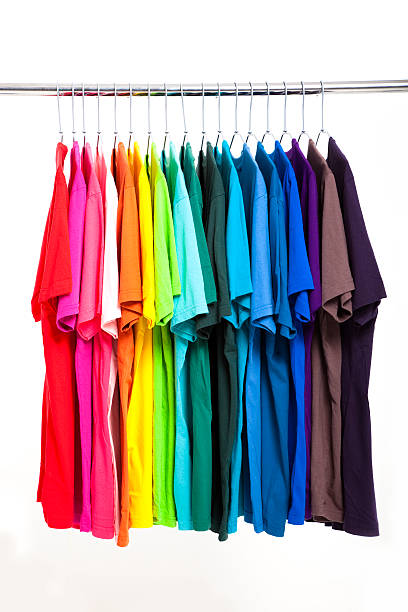 istock Laundry of tee shirts in many different colors 149341294