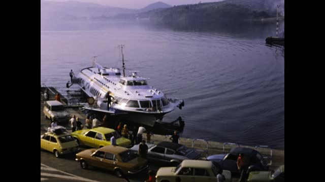 Italy 1975, Ferry departs from the port