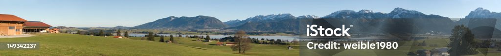 XXL Panorama Allgäu Schwangau Neuschwanstein - Lizenzfrei Deutschland Stock-Foto