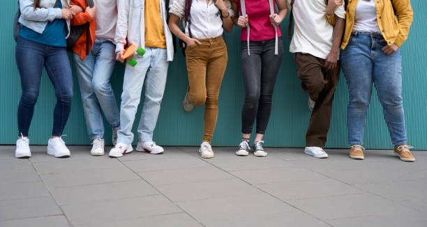 istock Multiracial group of unrecognizable erasmus students enjoying free time. Generation z, relationships 1493422446