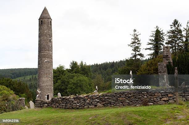 Glendalough Tower - Fotografie stock e altre immagini di Anello di Kerry - Anello di Kerry, Composizione orizzontale, Fotografia - Immagine
