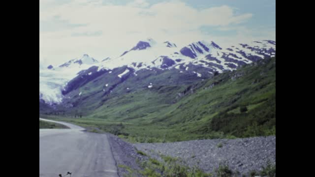 United States 1987, Alaska mountains landscape in summer