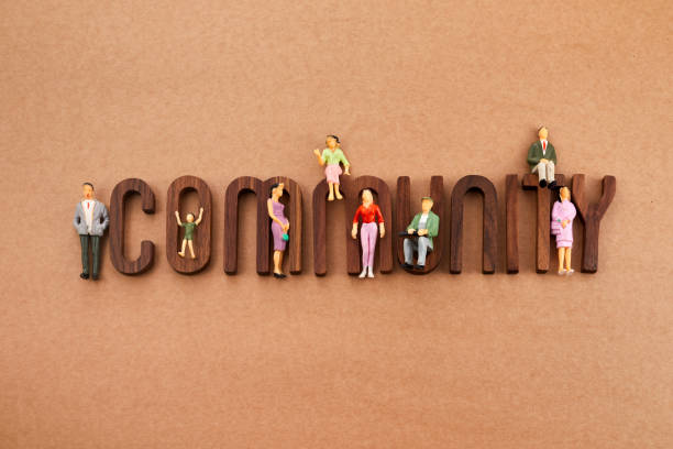istock Community concept. Modern multicultural society concept with people 1493424968