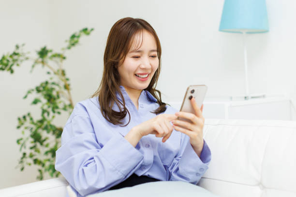 istock Japanese woman working at home 1493426157