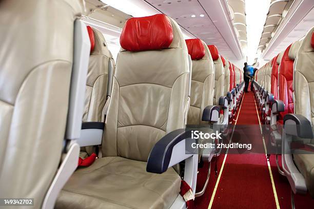 Cadeira De Avião - Fotografias de stock e mais imagens de Banco de avião - Banco de avião, Assento, Assento Reclinável - Veículo