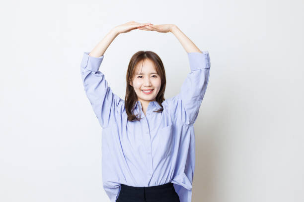 istock Japanese woman with Yes gesture 1493429616