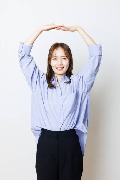 istock Japanese woman with Yes gesture 1493429666
