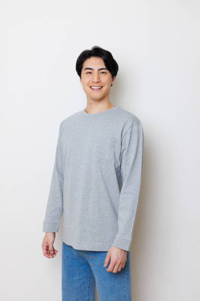 istock Japanese man in casual clothing 1493429808