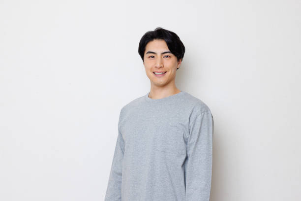 istock Japanese man in casual clothing 1493429809
