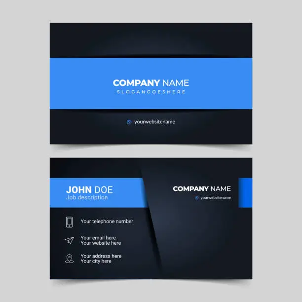 Vector illustration of Business Card Design Template.