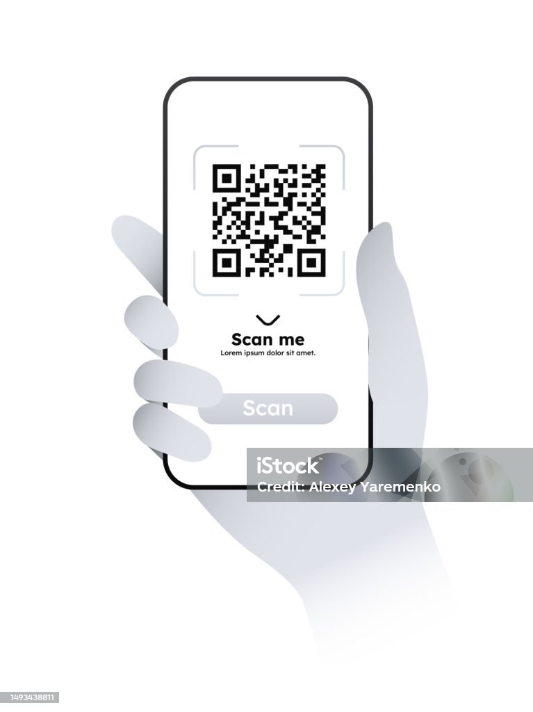 Qr Code Scan Reference Scan Qr Code Stock Illustration - Download Image Now - Bar Code Reader ...