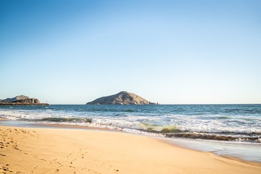 View of a beach in Mazatlan, Mexico