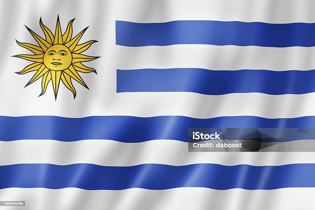 Bandeira do Uruguai - Royalty-free Bandeira do Uruguai Foto de stock