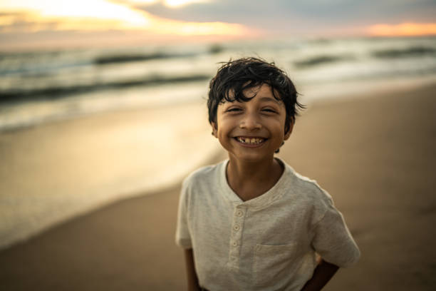 Portrait of boy on the beach