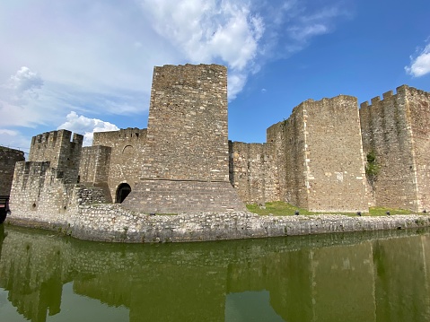 Amersfoort, The Netherlands, July 16th, 2021; Historic Land- and watergate the Koppelpoort in Amersfoort.