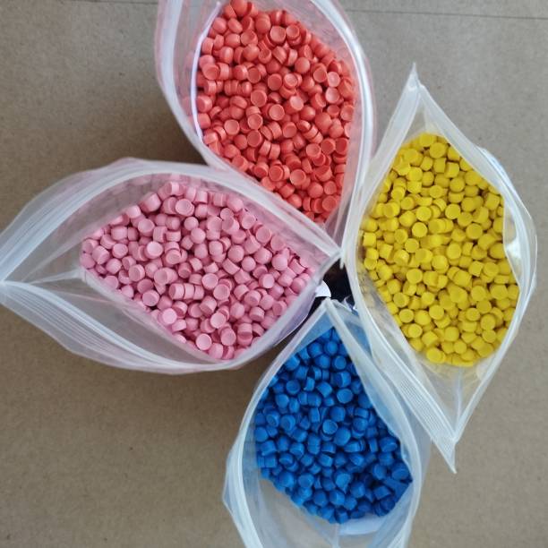 istock Colour full of plastic polymer granules 1493459638