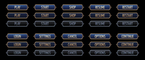 Begin Game Button 50+ Games Start Button Backgrounds Stock Illustrations, Royalty-Free ...