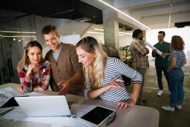 istock Entrepreneurs desginers architects business people conference in office 1493462221