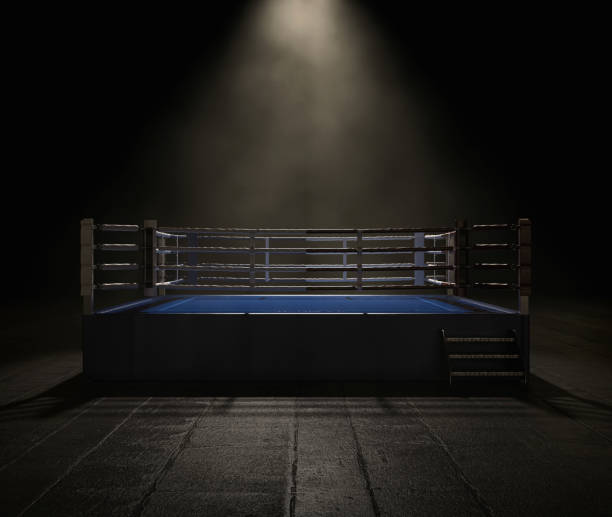 Modern Boxing Ring stock photo