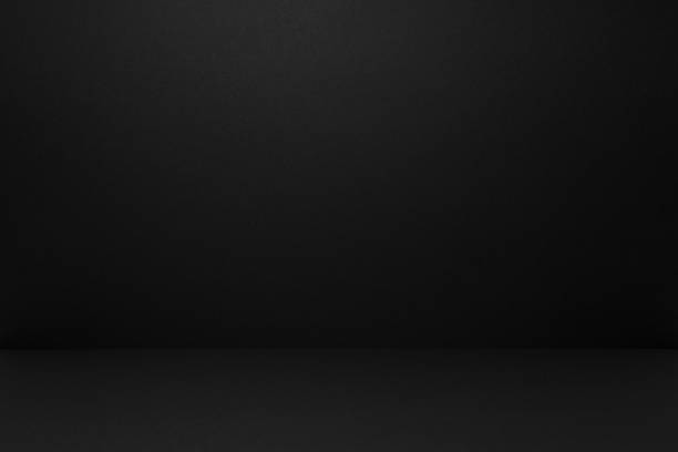 istock Abstract black stage mockup with soft gradient color with horizontal line for presentation cosmetic product, goods, advertising, design, showing, poster, flyer, text, card in elegant simple style. 1493482660
