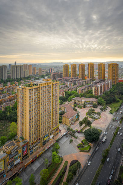 istock Sunrise Chengdu Residential Building 1493486802