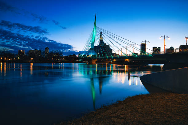 istock Scenic view of Winnipeg against sky during sunset 1493486868