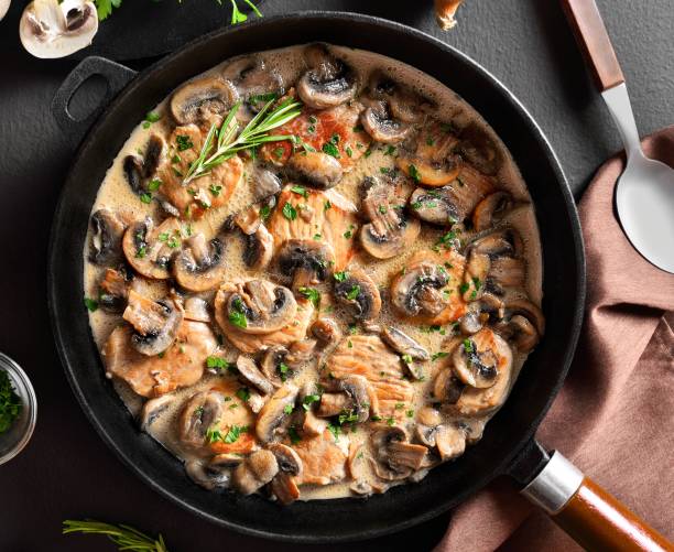 istock Pork medallions with mushroom gravy 1493486960