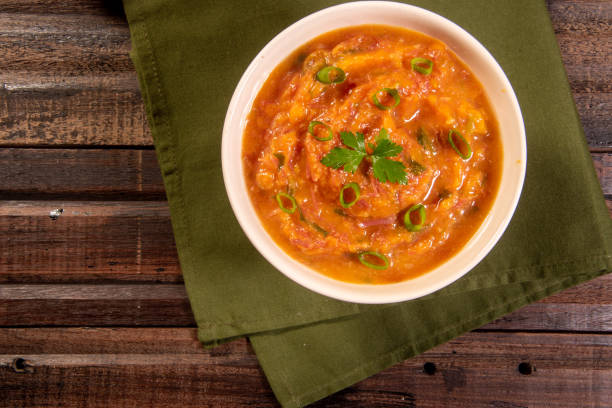 istock Homemade pumpkin cream, accompanied by spices. pumpkin broth 1493494189