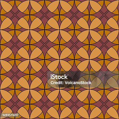 istock Abstract geometry graphic overlapping circles hipster fashion pillow pattern 1493511697